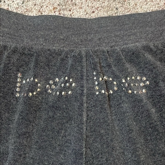 Bebe Sport Woman’s Gray Y2K Bling Logo Joggers Size Small - Picture 5 of 7